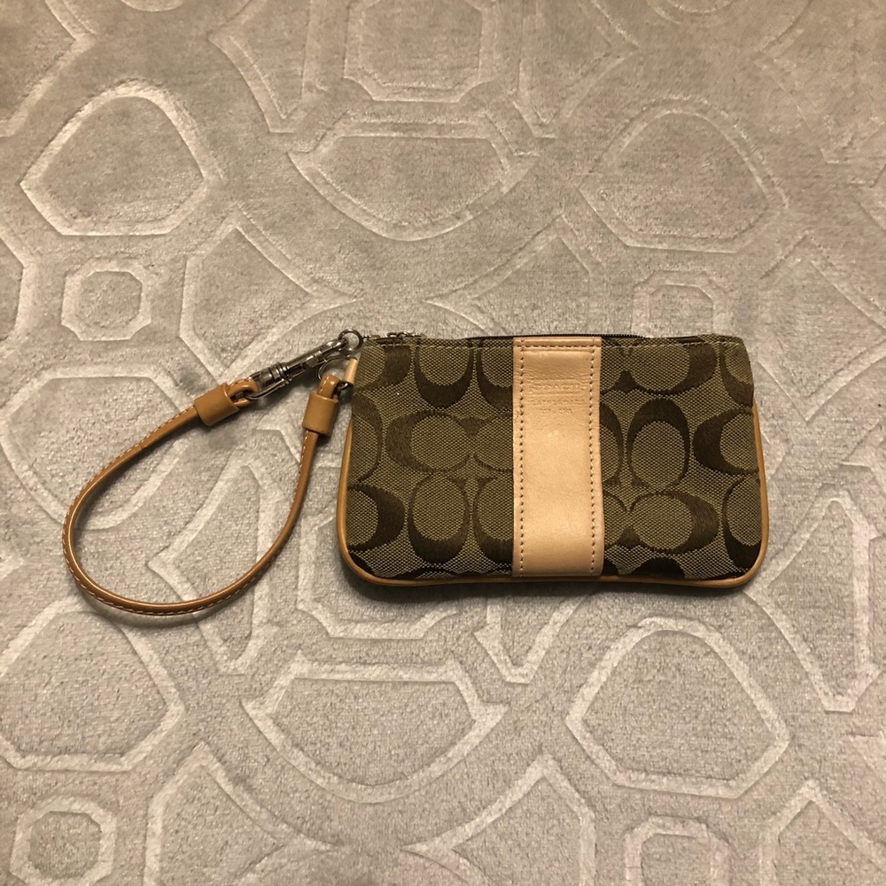 Brown Coach Wristlet